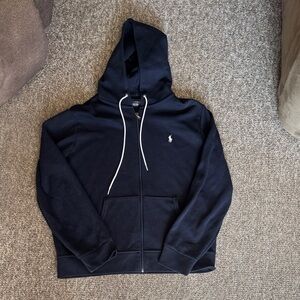Ralph Lauren Navy Blue Zip-Up Hoodie